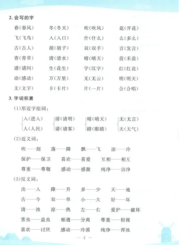 《孟建平各地期末试卷精选》知识清单-人教版语文1-6年级上下册 第4张