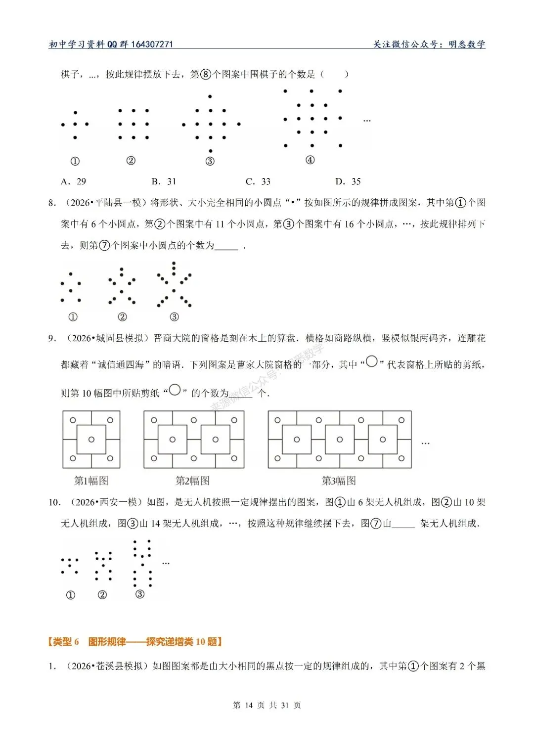 2026年中考数学【规律探究题】10大类型专练 第19张