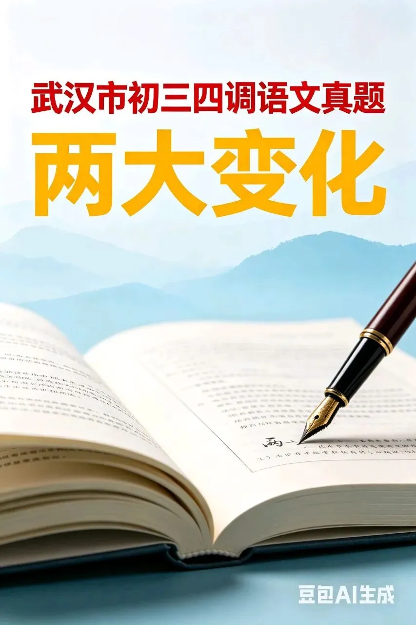 最新出炉:2026年武汉市四调语文真题(两大变化,无水印,可下载) 第1张