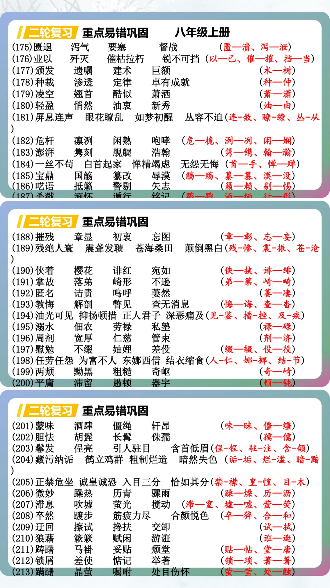【中考语文字形专项复习-重点易错巩固】这样教,太赞了! 第7张