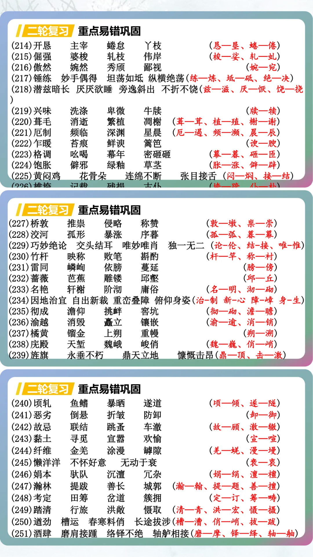 【中考语文字形专项复习-重点易错巩固】这样教,太赞了! 第8张