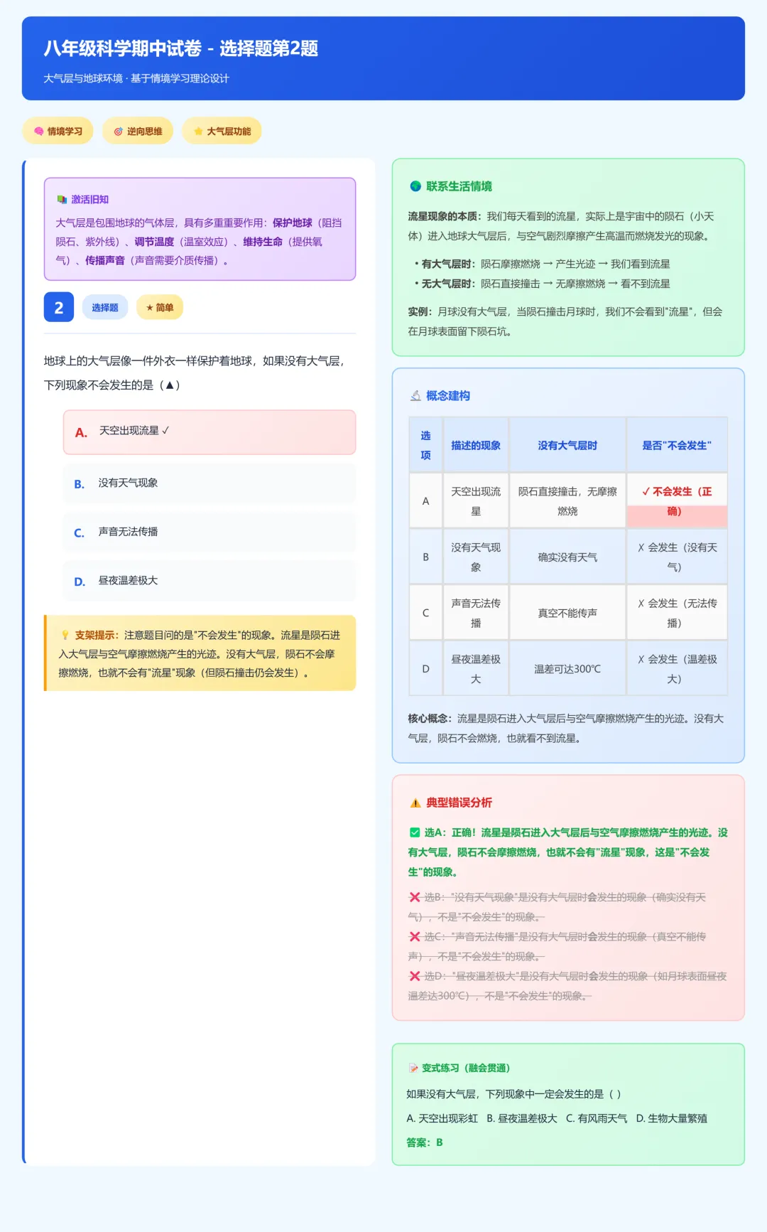 临浦片八年级科学期中试卷答案及分析 第2张