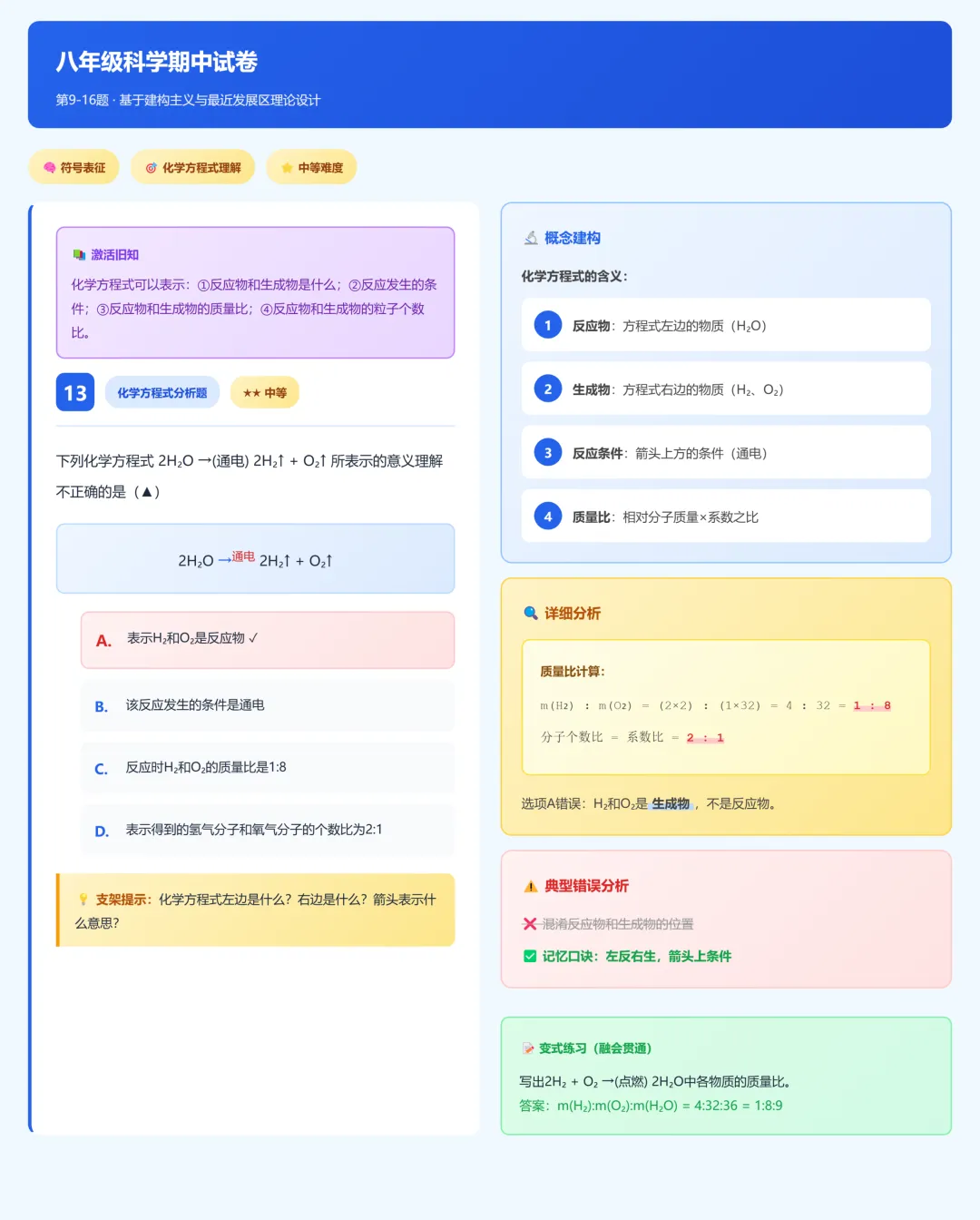 临浦片八年级科学期中试卷答案及分析 第13张
