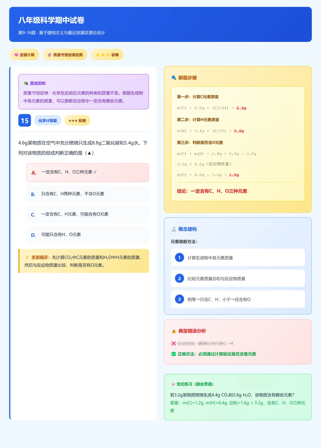 临浦片八年级科学期中试卷答案及分析 第15张