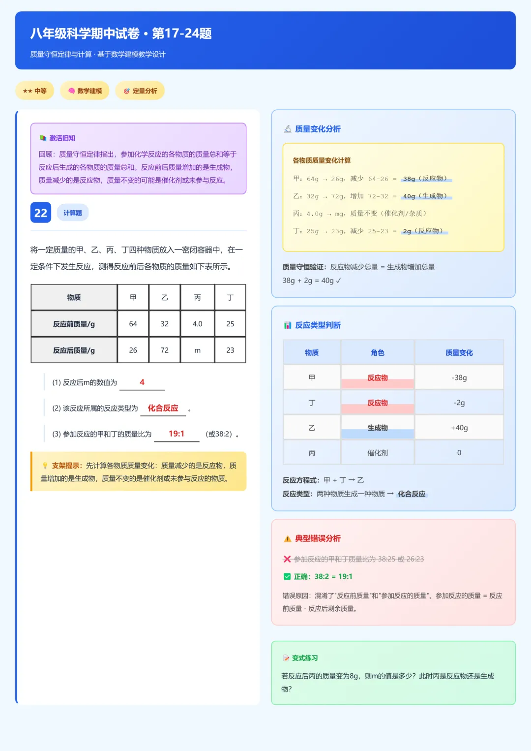 临浦片八年级科学期中试卷答案及分析 第22张