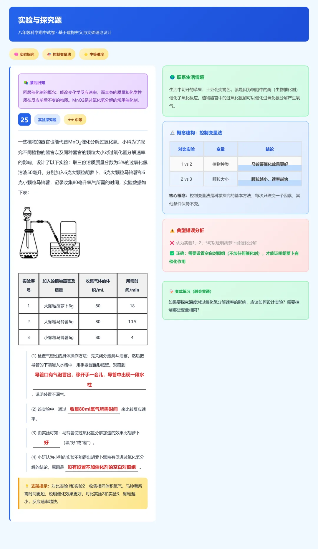 临浦片八年级科学期中试卷答案及分析 第25张