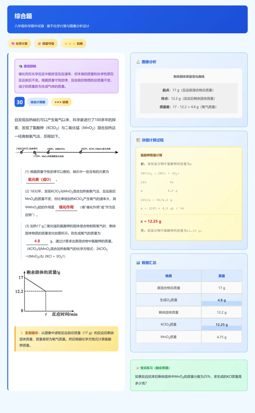 临浦片八年级科学期中试卷答案及分析 第30张
