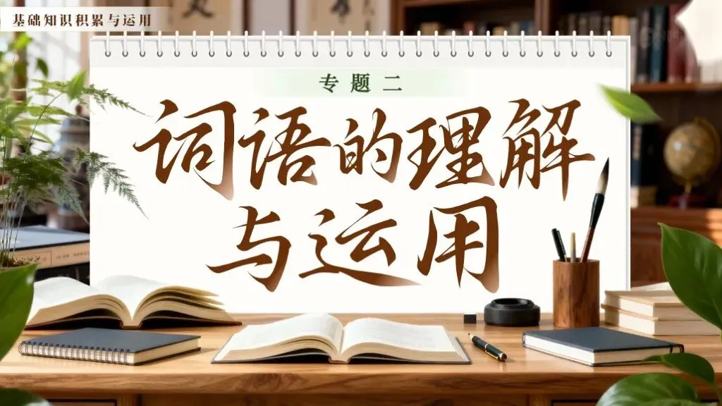 ��中考语文复习《专题二:词语的理解与运用》 | 词语辨析“零失误”秘籍!吃透必考点 第1张