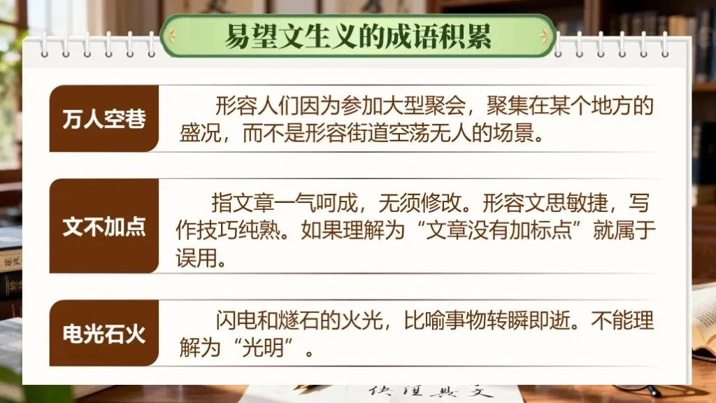 ��中考语文复习《专题二:词语的理解与运用》 | 词语辨析“零失误”秘籍!吃透必考点 第13张