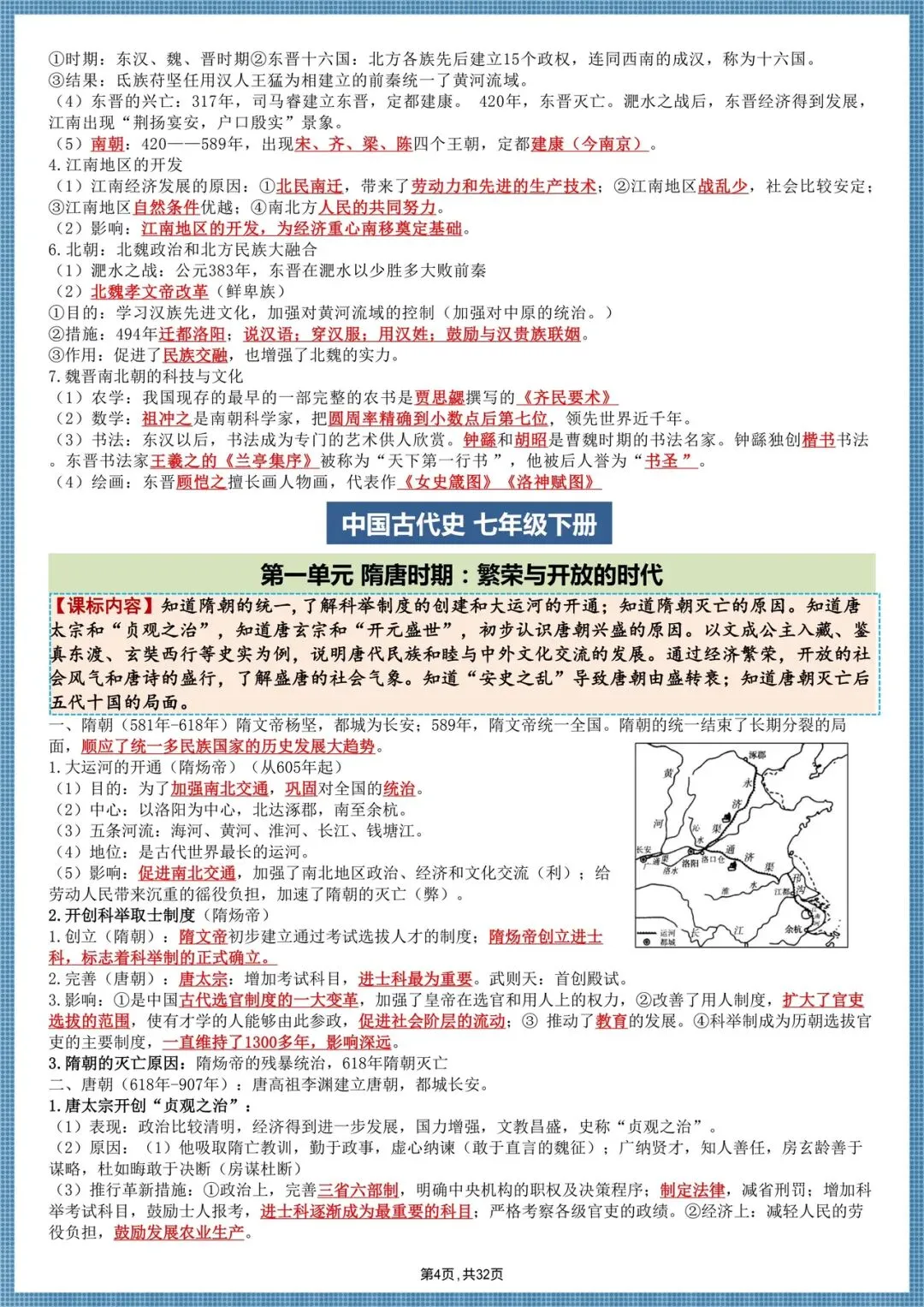 中考冲刺|2026中考历史总复习提纲汇总,电子版可打印!印 第5张