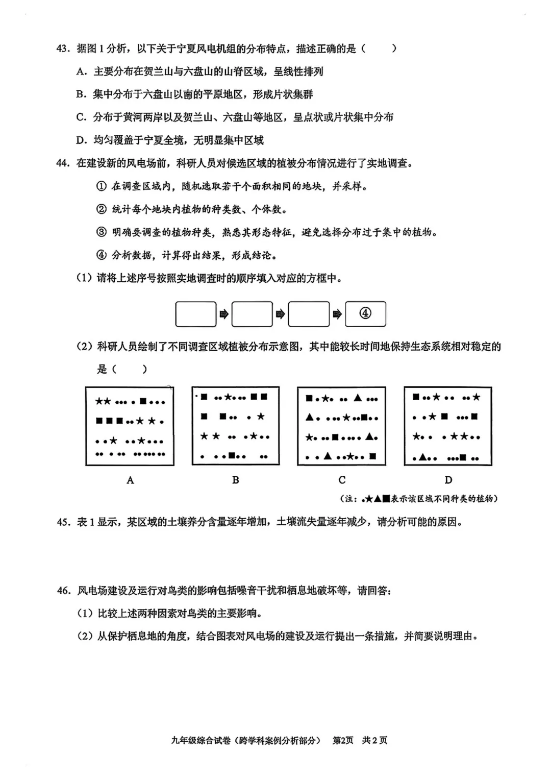 中考 | 2026届最新初三二模试卷分享(黄埔/嘉定/静安/徐汇/松江区部分) 第37张