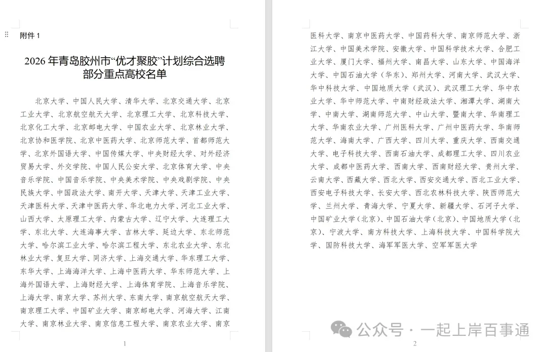 青岛人才引进新出公告!63人!(赠面试真题) 第4张