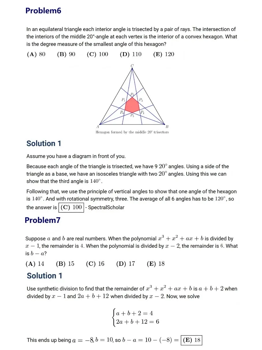 *2026年AMC10真题及解析,高清PDF完整版可打印~附带2000-2026历年竞赛 第3张
