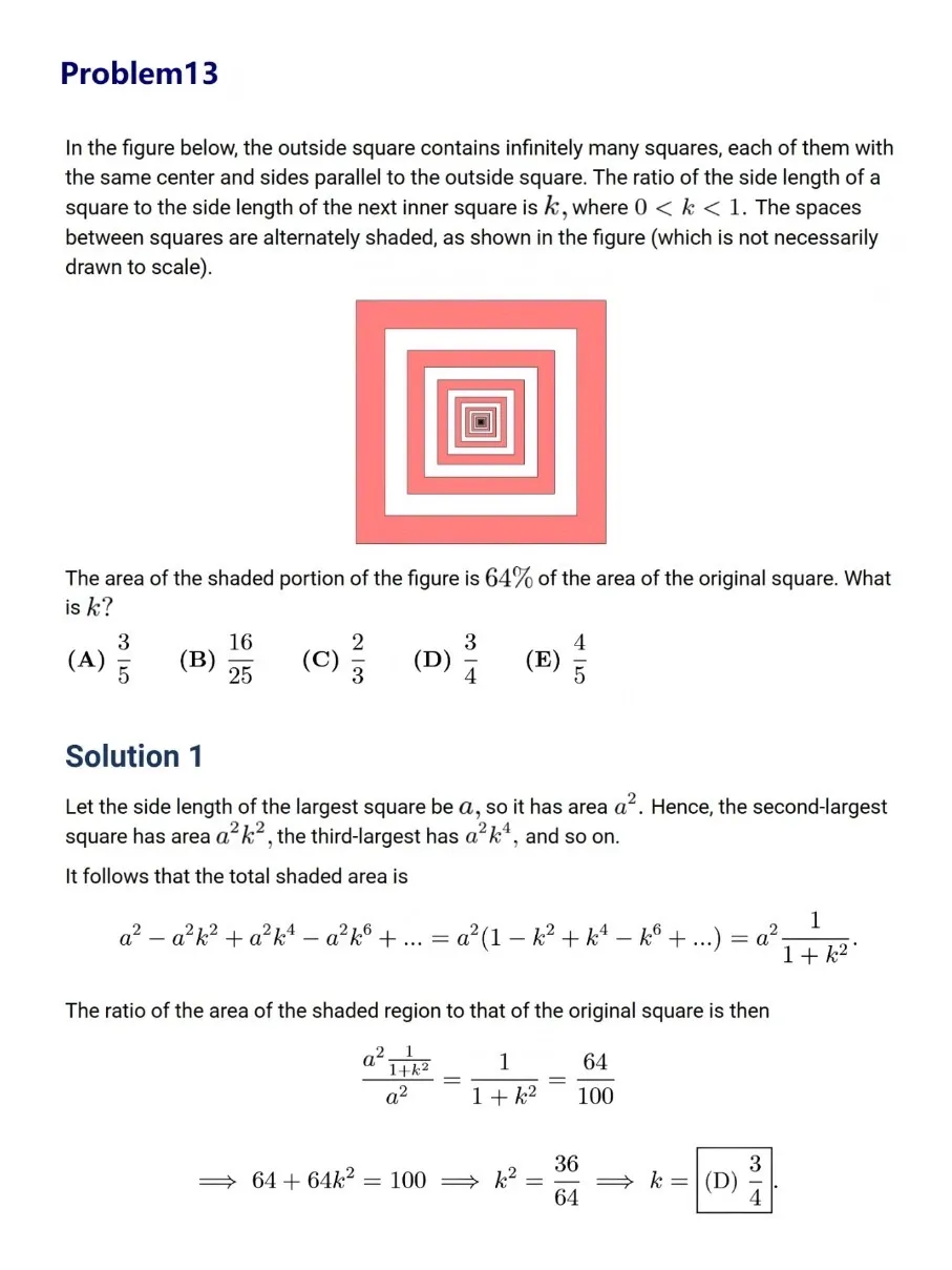 *2026年AMC10真题及解析,高清PDF完整版可打印~附带2000-2026历年竞赛 第4张