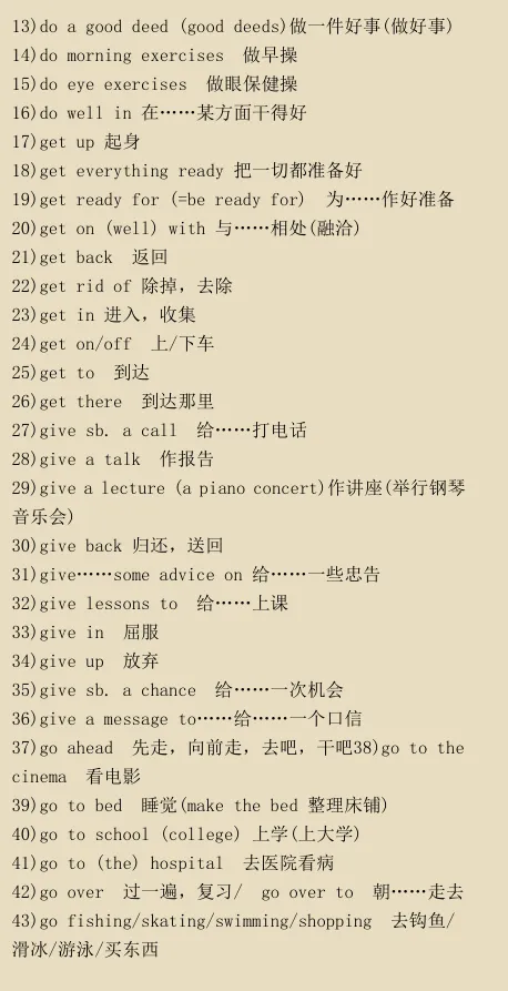 中考英语 | 初中英语必考词汇组500个,收藏! 第4张