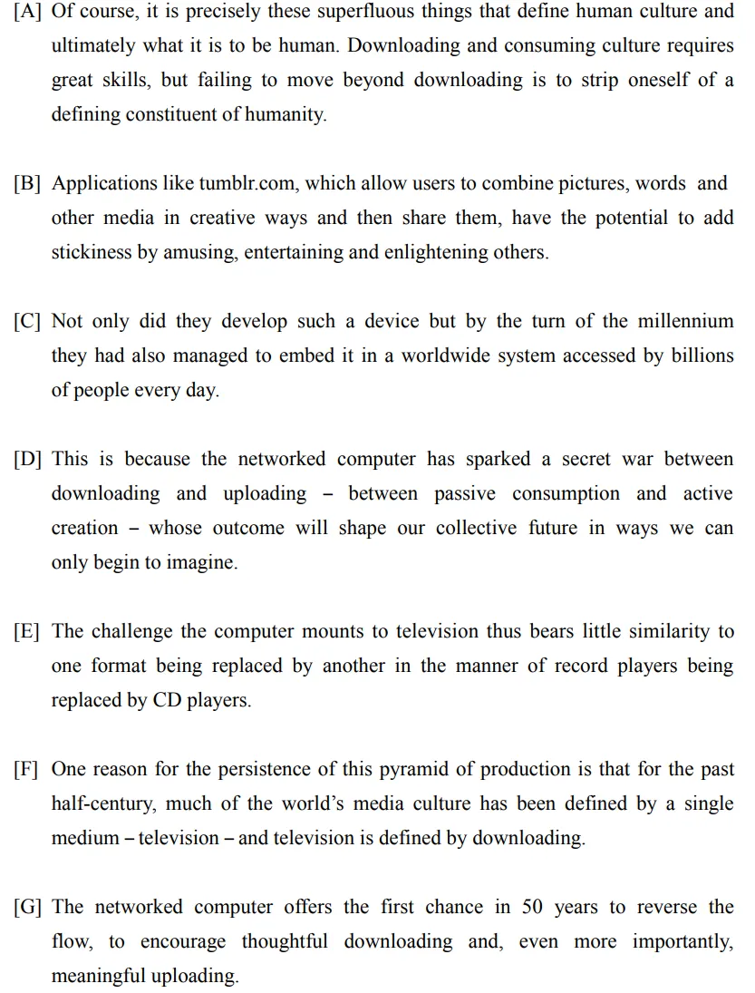 考研英语一2012年新题型(阅读B)真题及词汇 第2张