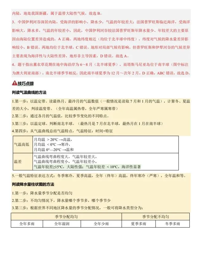 2026中考地理二轮|天气与气候3大模块+5大考向,重难专练直接刷 第10张
