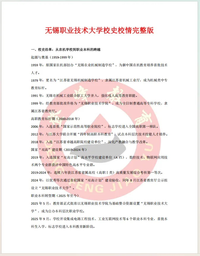 【真题分享】无锡职业技术大学辅导员历年真题+校史校情 第4张