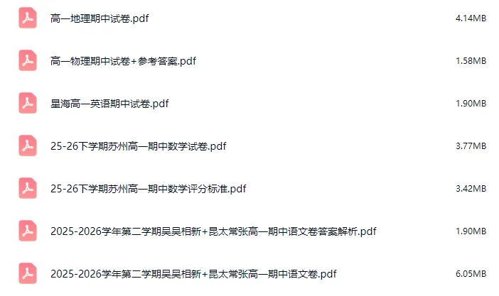 苏州期中丨初高中最新真题&答案更新! 第27张