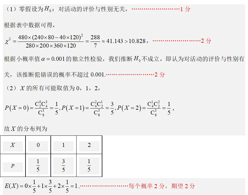 学军中学高二期中考试试卷及详解与评分标准 第19张