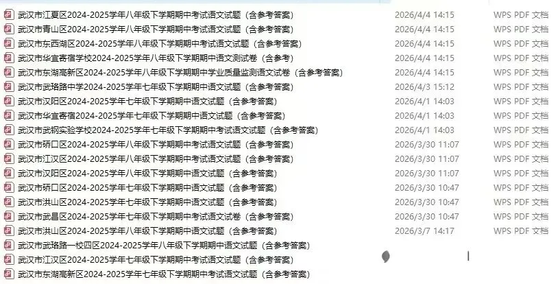 2026武汉九年级四调语文试卷出炉! 第11张