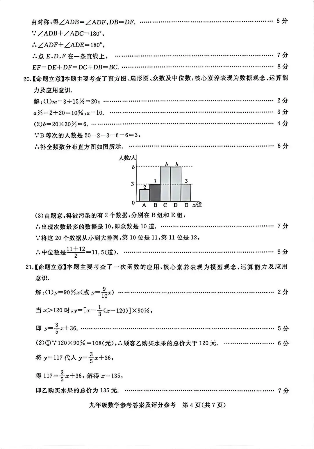 2026 年 4 月 张家口中考数学一模试卷及答案 第12张