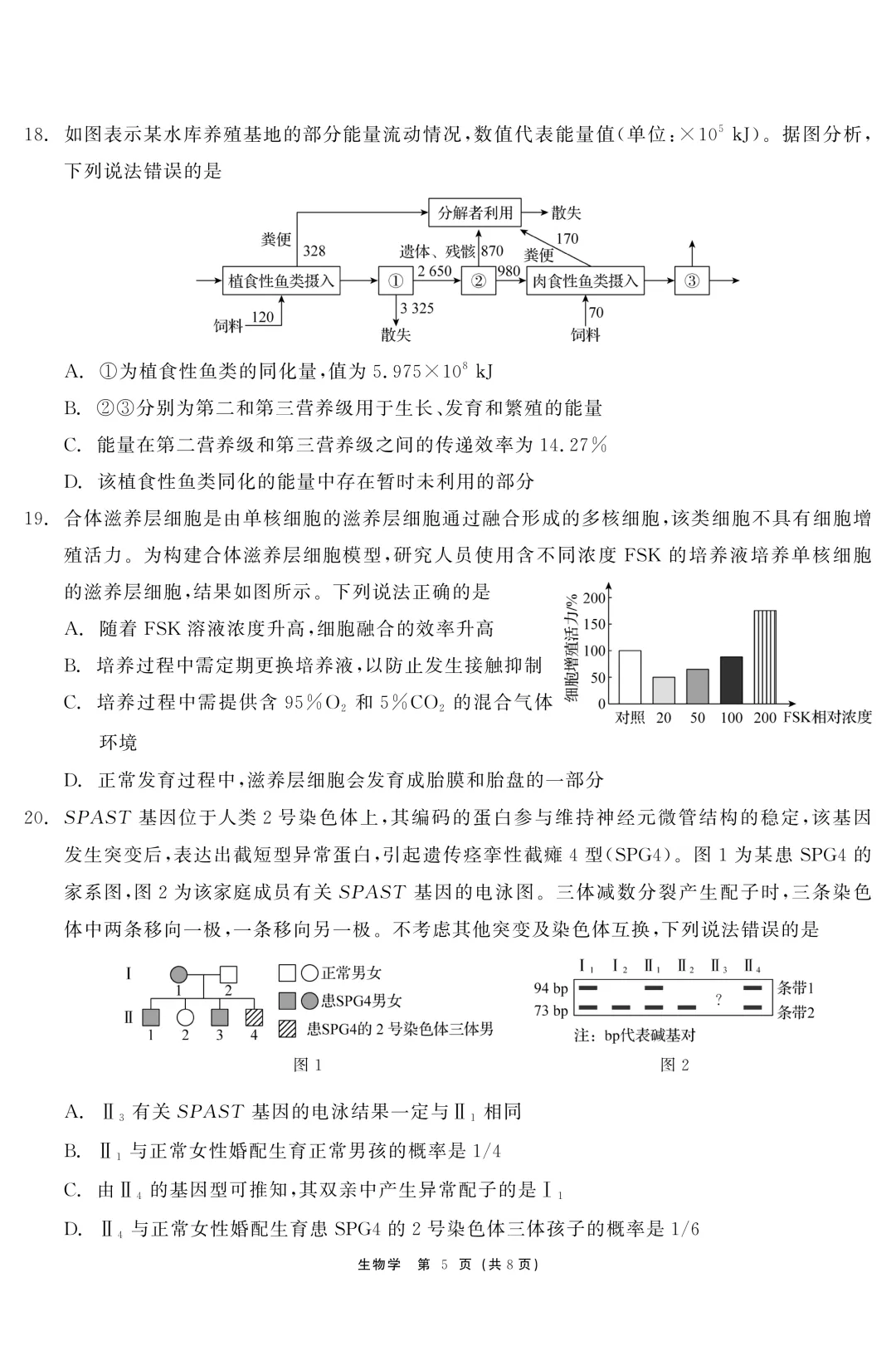 黑龙江省齐齐哈尔市2026届高三第二次模拟考试生物学科试题及答案 第8张