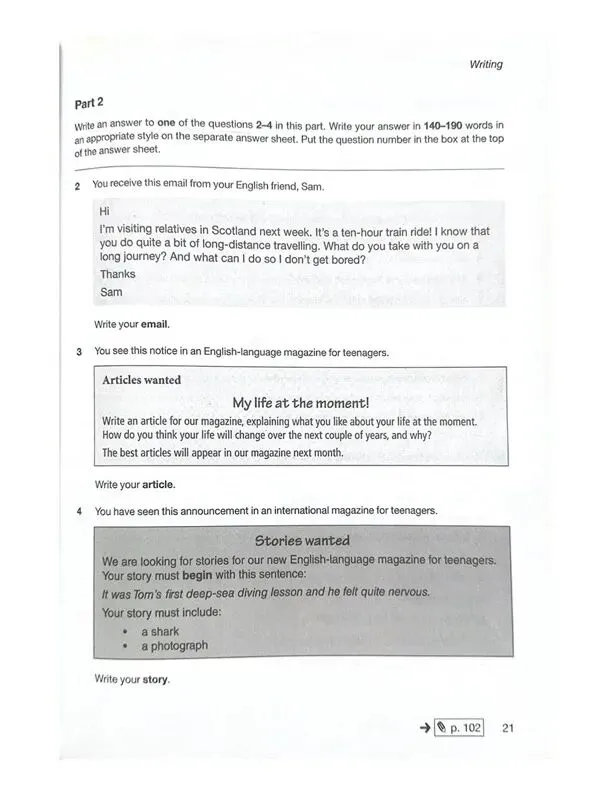 剑桥五级-FCE考试长什么样?(含真题) 第11张