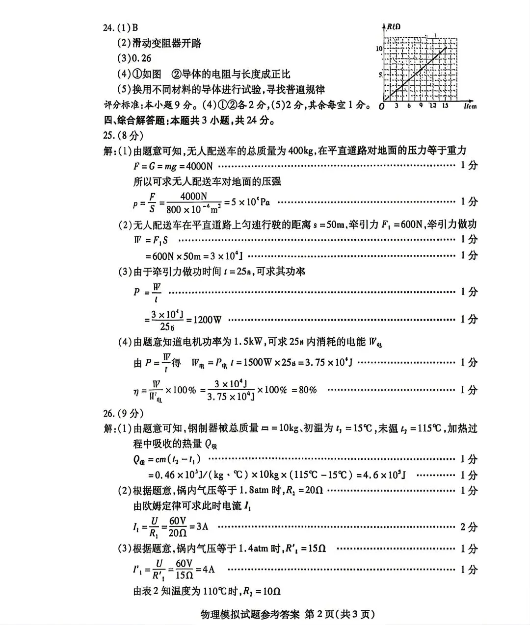 2026年山东省临沂市兰山区一模物理试卷附答案 第13张