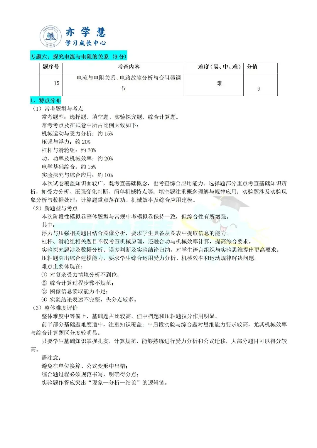 速看!上海多区二模试卷分析,查漏补缺直接对标中考 第87张