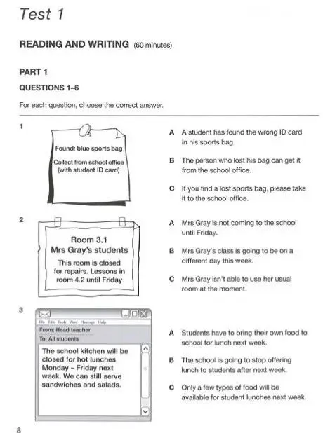 剑桥五级-KET考试长什么样?(含真题) 第11张