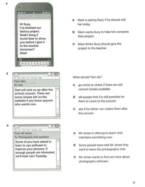 剑桥五级-KET考试长什么样?(含真题) 第12张