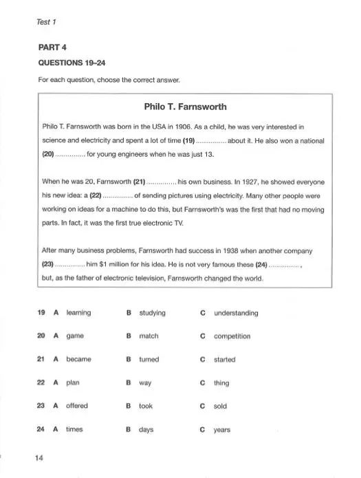 剑桥五级-KET考试长什么样?(含真题) 第17张