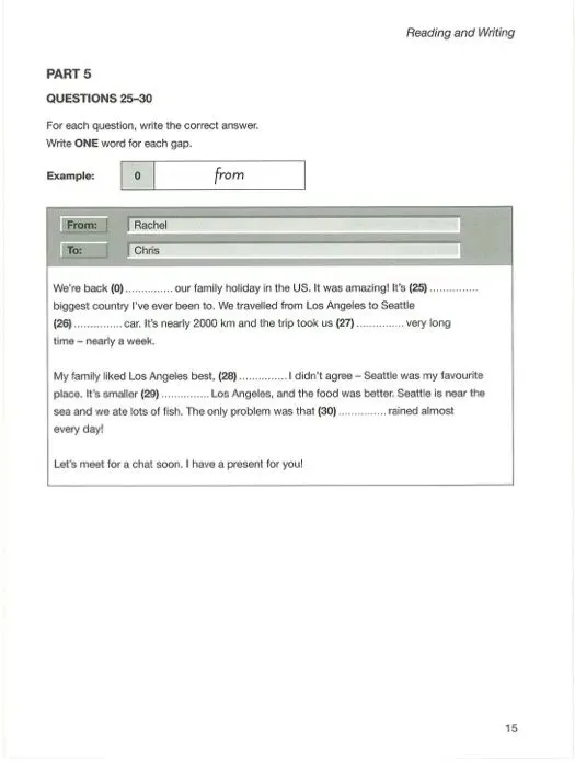 剑桥五级-KET考试长什么样?(含真题) 第18张