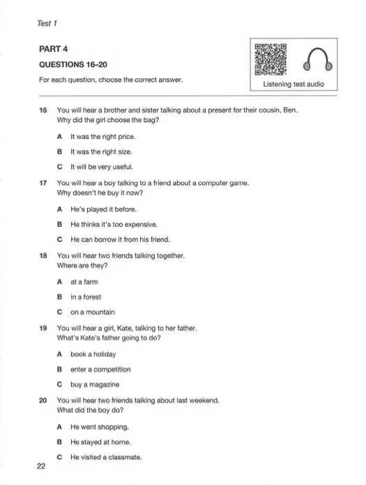 剑桥五级-KET考试长什么样?(含真题) 第25张