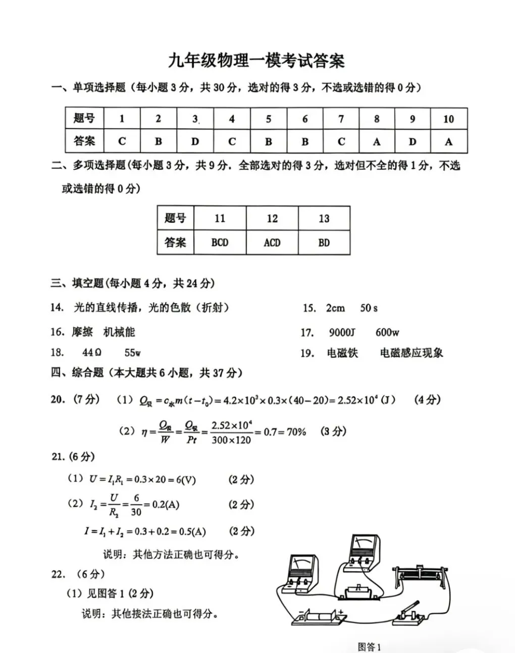 2026天津市红桥区九年级物理一模试卷含答案 第11张
