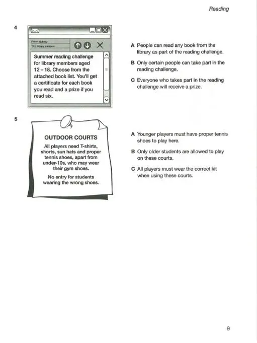 剑桥五级-PET考试长什么样?(含真题) 第11张