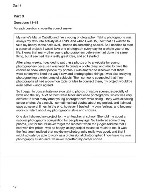 剑桥五级-PET考试长什么样?(含真题) 第14张