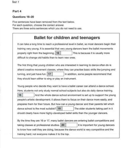 剑桥五级-PET考试长什么样?(含真题) 第16张