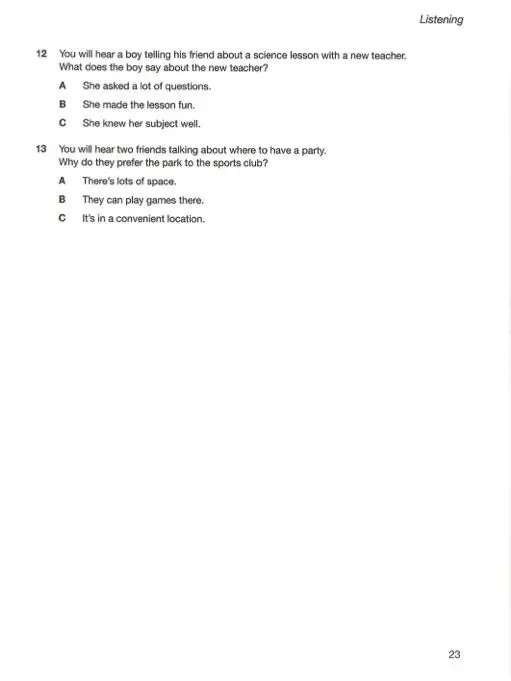 剑桥五级-PET考试长什么样?(含真题) 第25张