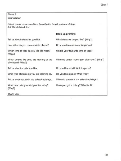 剑桥五级-PET考试长什么样?(含真题) 第29张