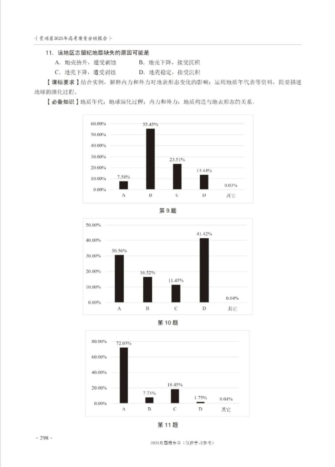 【高考真题分析】2025年贵州省高考地理试题分析 第8张