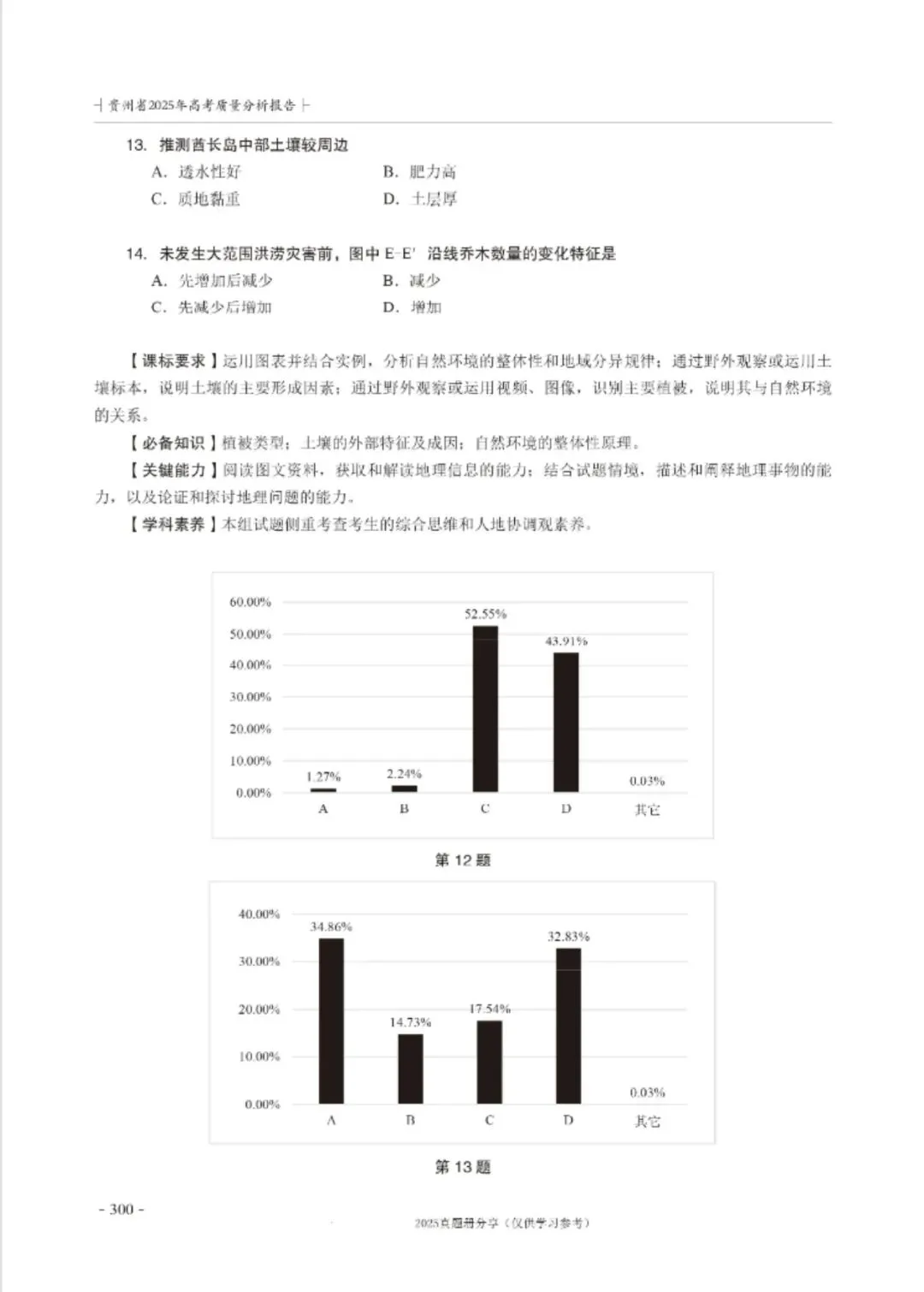 【高考真题分析】2025年贵州省高考地理试题分析 第10张