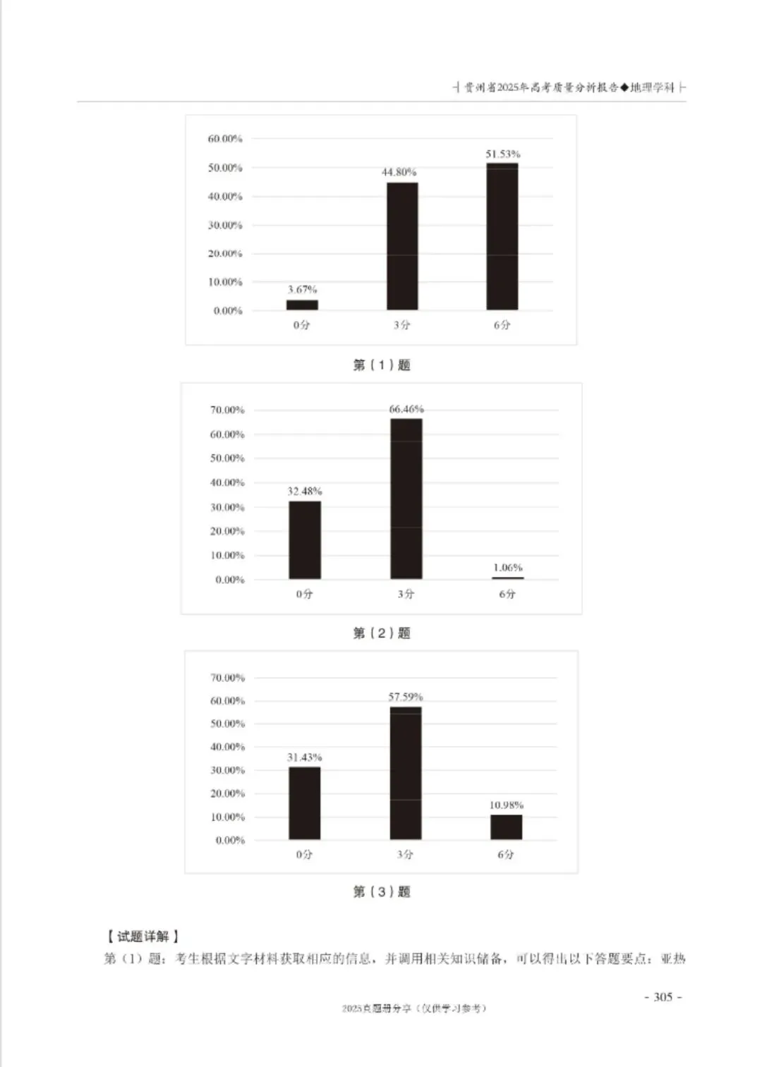 【高考真题分析】2025年贵州省高考地理试题分析 第15张