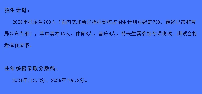沈阳中考双(多)胞胎可申请同考点不同考场(附2026年部分高中简章) 第4张