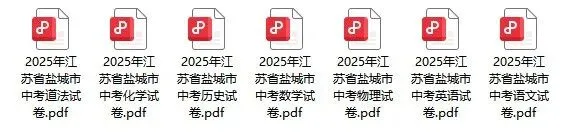 2026盐城中考倒计时!用好这套“盐城2025年全套中考试卷”,胜过盲目刷题100套 第1张