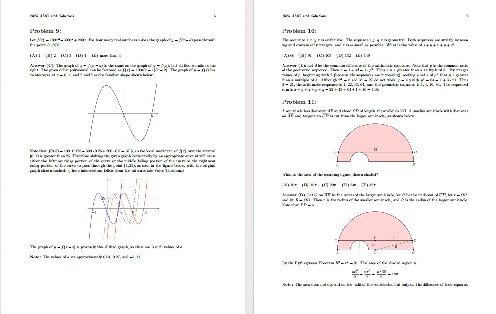 AMC10数学竞赛历年真题和解析(2015-2025年),免费领取! 第14张