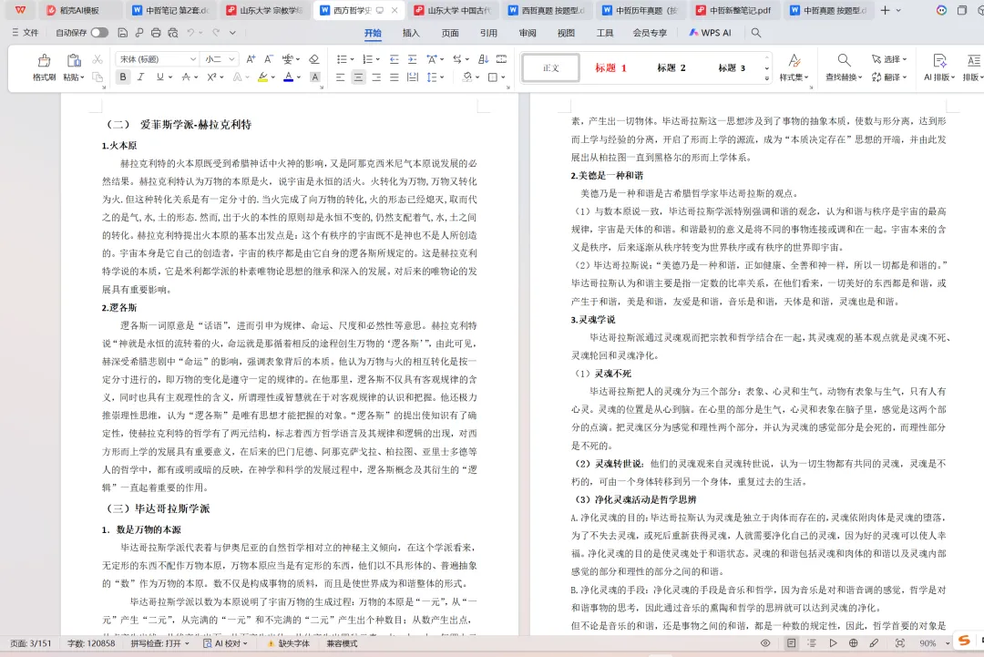 山东大学哲学考研专用资料:近35年真题(1990-2026)+笔记 第5张