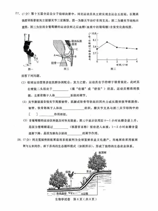 2026年4月邢台市生地一模真题试卷及答案 第6张