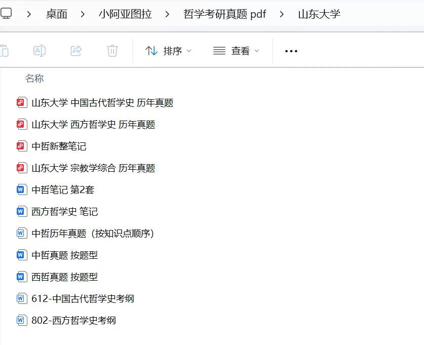 山东大学哲学考研专用资料:近35年真题(1990-2026)+笔记 第12张